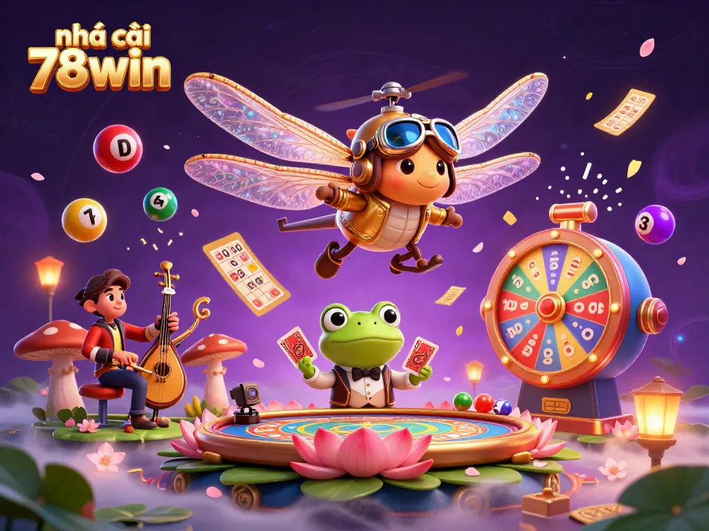 Engage with thrilling action at nhà cái 78win's vibrant lily pad casino featuring lively games.