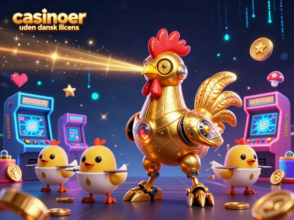 Engage in thrilling games at casinoer uden dansk licens with an animated futuristic atmosphere.